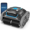 Robot curatare piscine fara fir Wybot S1, 80W, Li-Ion 6400 mAh, Pana la 120 m², 6 moduri, SMART, Autonomie pana la 200 min, Auto-parcare, Auto-revers, IPX8, Negru