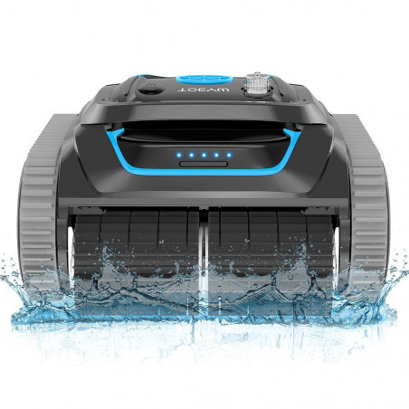 Robot curatare piscine fara fir Wybot S1, 80W, Li-Ion 6400 mAh, Pana la 120 m², 6 moduri, SMART, Autonomie pana la 200 min, Auto-parcare, Auto-revers, IPX8, Negru