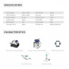 Robot de curatare piscine Wybot Raptor Pro, 150W, Pentru pana la 200 m2, 3 moduri de curatare, 3 moduri de miscare, Motor triplu, Negru