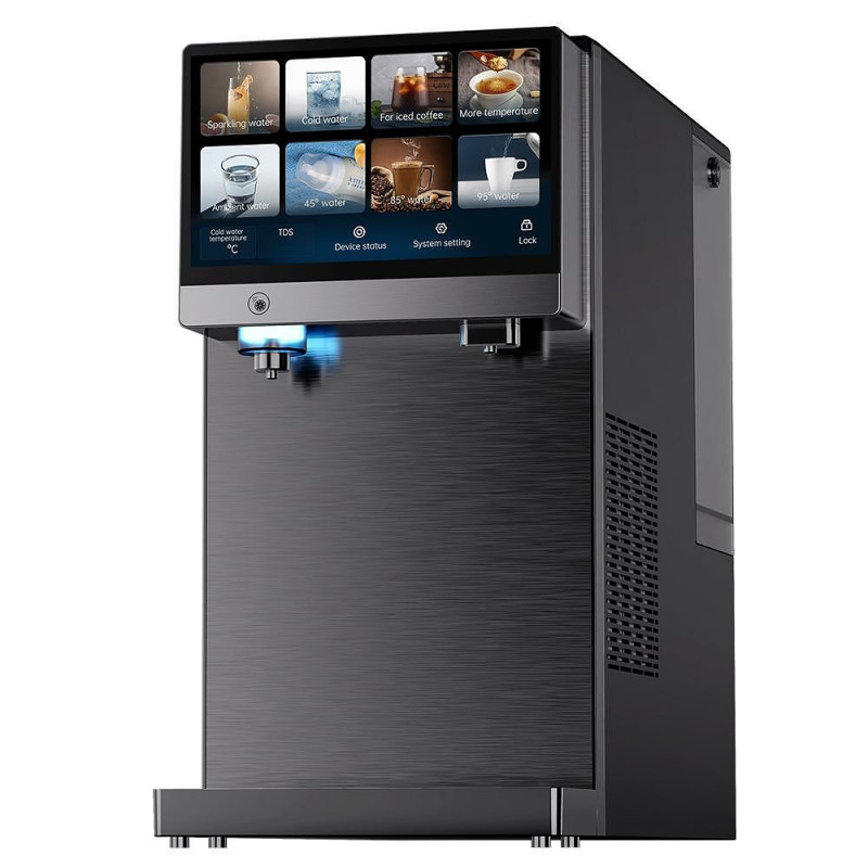 Dozator purificare apa, racire, incalzire si carbogazare ELIXIR Go, 2250W, Incalzire 18 l/h, Racire 3 l/h, Carbogazare, Filtrare in mai multe etape, Wi-Fi, Negru