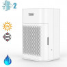 Purificator de aer si umidificator 2in1 Oberon 110 HYBRID, 21W, Pana la 15 m², 110 m³/h, Wi-Fi, 3 viteze, Filtru de carbon, Mod de noapte, Timer, Alb