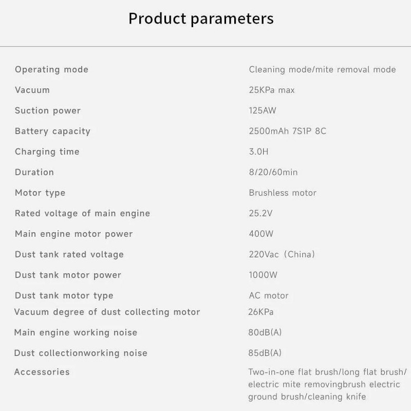 Aspirator vertical fara fir Xiaomi Lydsto H4, 1000W, 25 kPa, 0.4 l, 3 trepte, Autocuratare, Autonomie pana la 60 min, Alb