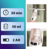 Aspirator geamuri Attractive Luna 100 Pro, Baterie Li-ion 2AH, 50 ml, Autonomie pana la 30 min, Alb/Negru