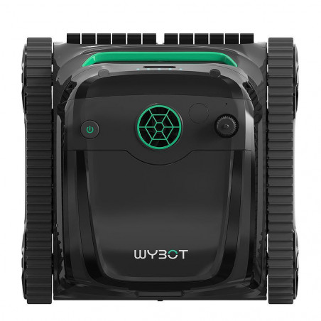 Robot curatare piscine fara fir Wybot S2, 91W, Pentru pana la 300 m², SMART, 3 moduri, Auto-parcare, Auto-revers, IPX8, Gri