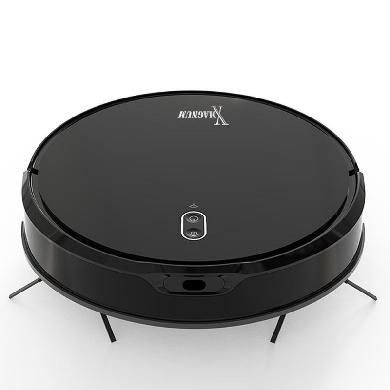 Aspirator robot MAGNUM X, 40 W, 3000 Pa, Curatare uscata si umeda, Filtrare în 3 etape, Wi-Fi, Functie de programare, Negru