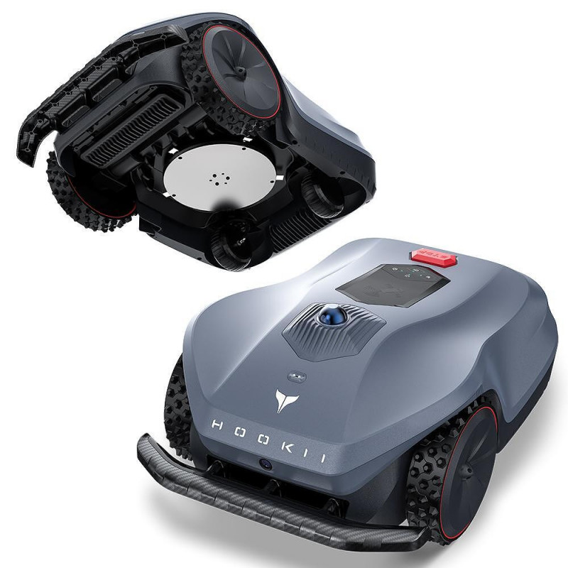 Robot tuns iarba/gazon HOOKII Neomow X Pro, 6000 m², 4 moduri, Functionare fara cablu sau antene, 60 dB, Wi-Fi, 4G, Bluetooth, Autonomie 180 min, Gri
