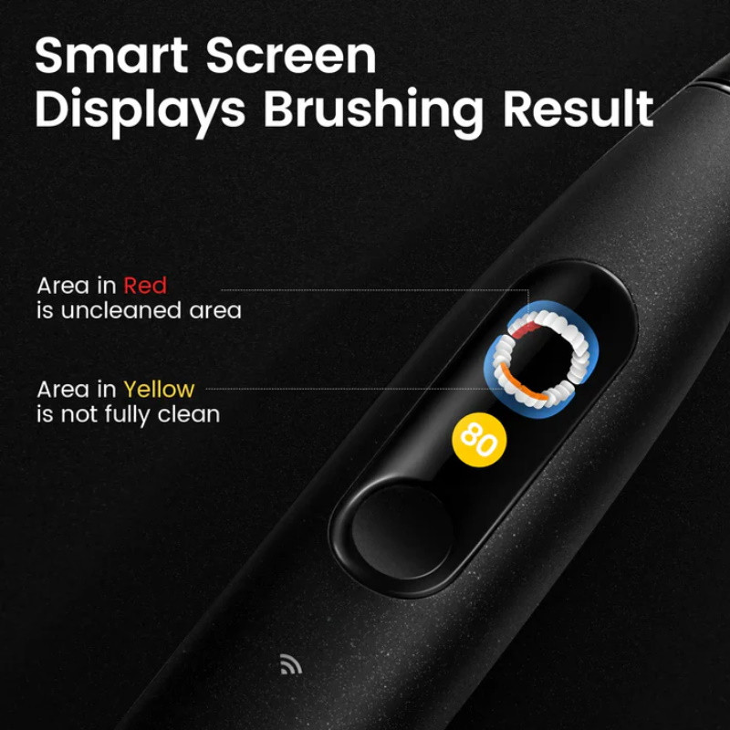 Periuta de dinti electrica Oclean X Ultra 20, Asistent vocal AI, 84000 rpm, Wi-Fi, Bluetooth, Ecran tactil, Autonomie de pana la 40 zile, Verde