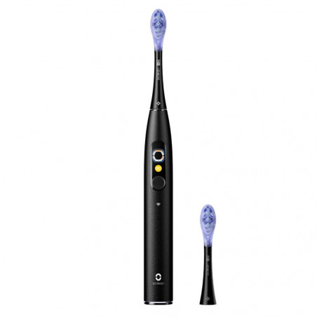 Periuta de dinti electrica Oclean X Ultra 20, Asistent vocal AI, 84000 rpm, Wi-Fi, Bluetooth, Ecran tactil, Autonomie pana la 40 zile, Negru