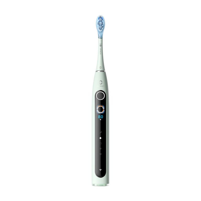 Periuta de dinti electrică Oclean X Pro 20, AI, Maglev 4.0, 84000 RPM, Wi-Fi, FlexFit, IPX7, Alarmă inteligenta pentru zona ratata, Autonomie 40 zile, Verde