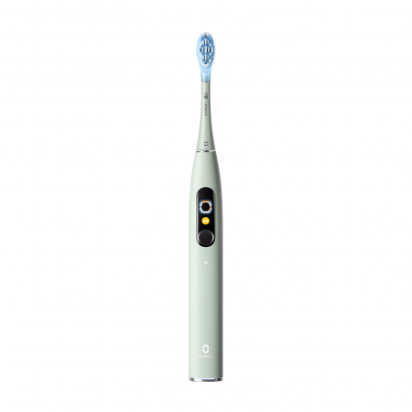 Periuta de dinti electrica Oclean X Ultra 20 S, 84000 rpm, AI, Senzori inteligenti, Bluetooth, Wi-Fi, Adaptare la tratamentul ortodontic, LED, 3 capete, Verde