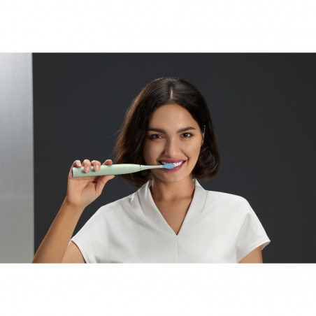 Periuta de dinti electrica Oclean X Ultra 20 S, 84000 rpm, AI, Senzori inteligenti, Bluetooth, Wi-Fi, Adaptare la tratamentul ortodontic, LED, 3 capete, Verde
