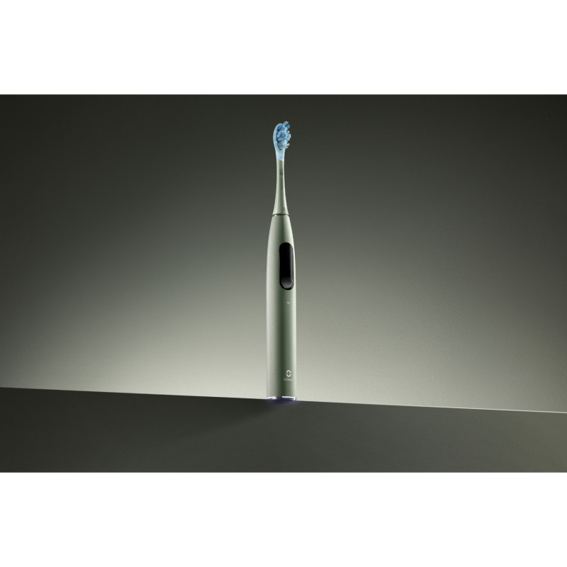 Periuta de dinti electrica Oclean X Ultra 20 S, 84000 rpm, AI, Senzori inteligenti, Bluetooth, Wi-Fi, Adaptare la tratamentul ortodontic, LED, 3 capete, Verde