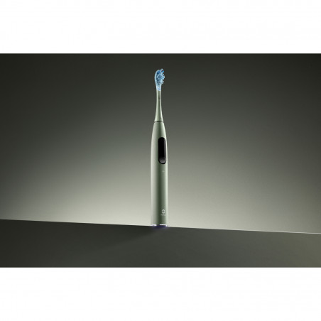 Periuta de dinti electrica Oclean X Ultra 20 S, 84000 rpm, AI, Senzori inteligenti, Bluetooth, Wi-Fi, Adaptare la tratamentul ortodontic, LED, 3 capete, Verde