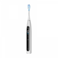Periuță de dinți electrică Oclean X Pro 20 Set, AI, Maglev 4.0, 84000 RPM, Wi-Fi, FlexFit, IPX7, alertă de zonă ratată, autonomie 40 de zile, husă, alb