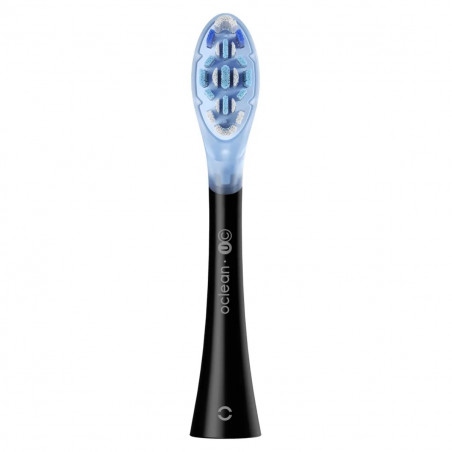 Set 2 capete de schimb pentru periutele de dinti Oclean Ultra Clean, Hard, Deep Cleaning, DuPont, FlexFit, Negru