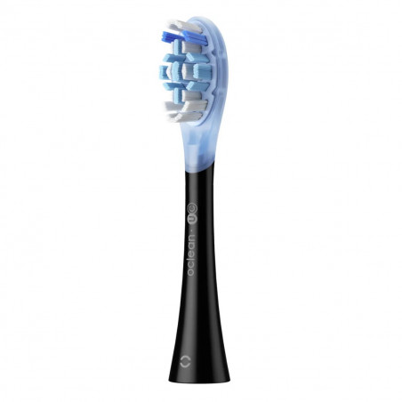 Set 2 capete de schimb pentru periutele de dinti Oclean Ultra Clean, Hard, Deep Cleaning, DuPont, FlexFit, Negru
