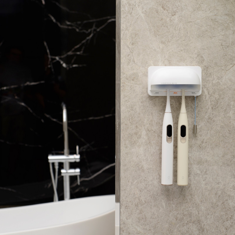 Sterilizator periute de dinti Oclean S1, 0.7W, Mod automat, 1000 mAh, 99.9% eficienta, Autonomie 20 zile, USB-C, Alb