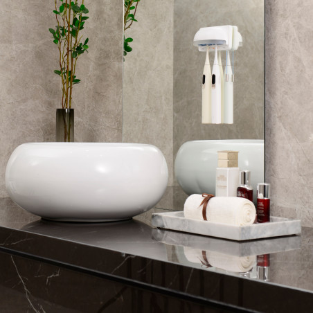 Sterilizator periute de dinti Oclean S1, 0.7W, Mod automat, 1000 mAh, 99.9% eficienta, Autonomie 20 zile, USB-C, Alb
