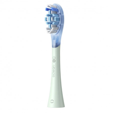 Set 2 capete de schimb pentru periutele de dinti Oclean Ultra Clean, Hard, Deep Cleaning, DuPont, FlexFit, Verde