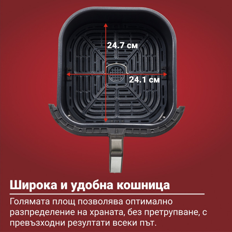 Instant Pot Vortex Plus Clearcook Hot Air Fryer 140319601, 1700W, 5.7L, 6 programe, 35-205C, iluminare interioară, alb