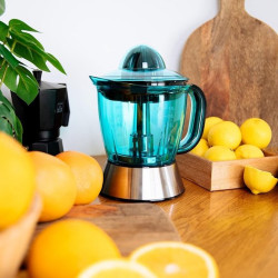 Storcator de citrice electric Royalty Line RL-CJ9404, 40W, 1 L, Push start, 2 conuri, Otel inoxidabil, Inox