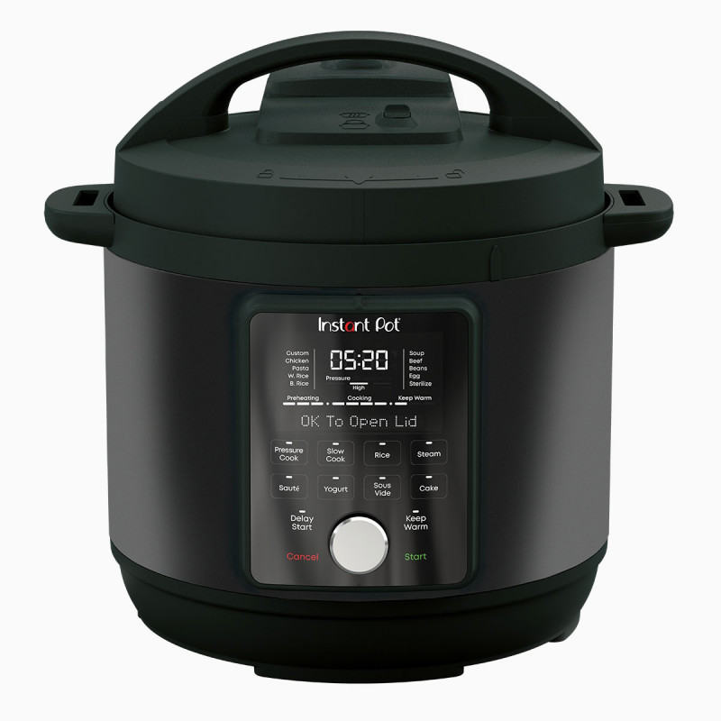 Instant Pot Duo Plus Whisper Quiet 112307901, 1000 W, 5.7 L, 9 programe, Start întârziat, Afișaj LCD, Negru