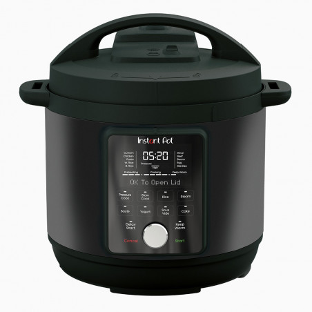 Instant Pot Duo Plus Whisper Quiet 112307901, 1000 W, 5.7 L, 9 programe, Start întârziat, Afișaj LCD, Negru
