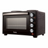 Aragaz mic Oliver Voltz OV51441F40, 3200W, 2 plite, 40 l, 100-230C, Ușă dublă din sticlă, Iluminat, Negru