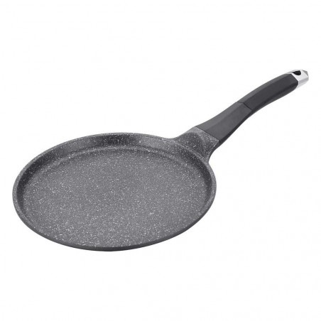 Tigaie pentru clatite Royalty Line RL-CP24M, 24 cm, Acoperire Greblon, Inductie, Grafit