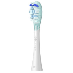 Set 2 capete de schimb pentru periuele de dinti electrice Oclean Ultra Gum Care, Soft, Gentle Cleaning, DuPont, FlexFit, Alb