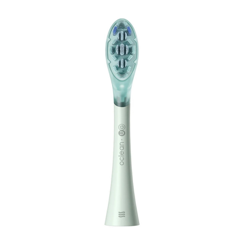 Set 2 capete de schimb pentru periutele de dinti electrice Oclean Ultra Gum Care, Soft, Gentle Cleaning, DuPont, FlexFit, Verde