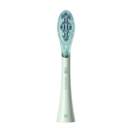 Set 2 capete de schimb pentru periutele de dinti electrice Oclean Ultra Gum Care, Soft, Gentle Cleaning, DuPont, FlexFit, Verde