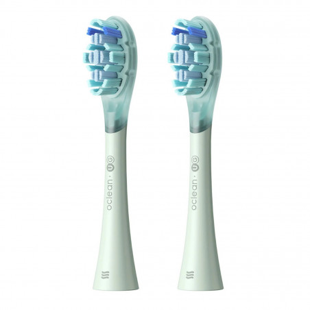 Set 2 capete de schimb pentru periutele de dinti electrice Oclean Ultra Gum Care, Soft, Gentle Cleaning, DuPont, FlexFit, Verde