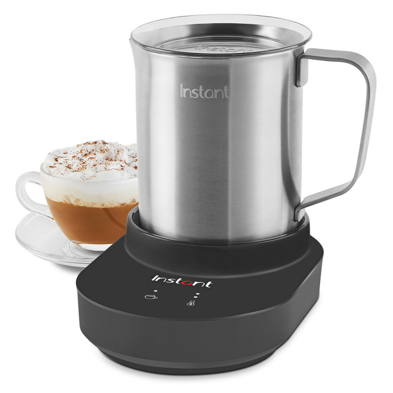 Instant Pot Frother Station 140345701EU, 600W, 500 ml, ecran tactil, fără BPA/PFOA/PTFE, 3 setări de temperatură, 3 niveluri de spumare, Inox / negru