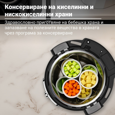 Instant Pot Pro Plus 112020101, 1200W, 5.7 l, 10 programe, control WiFi, oțel inoxidabil, negru