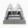 Organizator de vase Joseph Joseph 85167, 7 Separatoare reglabile, Extensibil, Gri/Negru