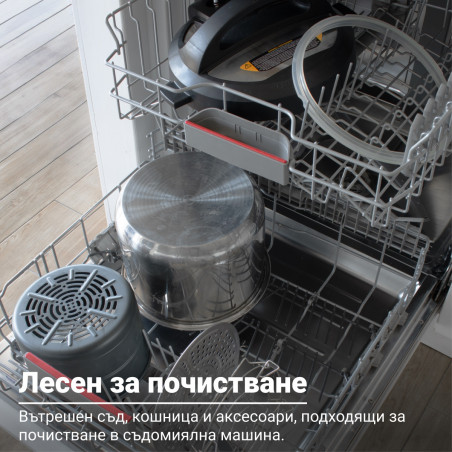 Instant Pot Duo Crisp + Air Fryer 140004201, 1500 W, 8 L, 11 programe, coș Air Fryer, EvenCrisp, Inox