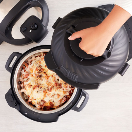 Instant Pot Duo Crisp + Air Fryer 140004201, 1500 W, 8 L, 11 programe, coș Air Fryer, EvenCrisp, Inox