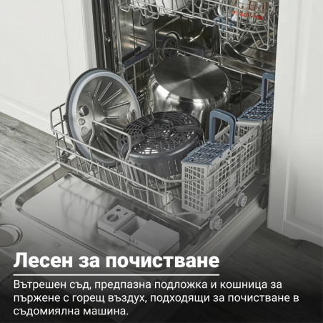 Instant Pot Duo Crisp Ultimate Lid 140005901, 1500W, 6.2L, 11 programe, coș Ultimate Lid, EvenCrisp, negru