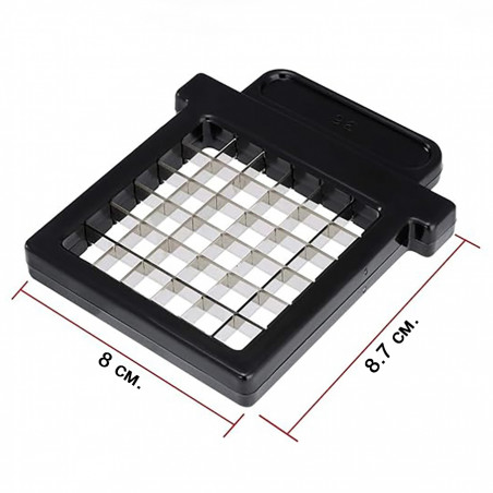 Feliator cartofi Izibizi PS-321B, Otel inoxidabil, Varfuri din cauciuc, Fara BPA, alb/negru