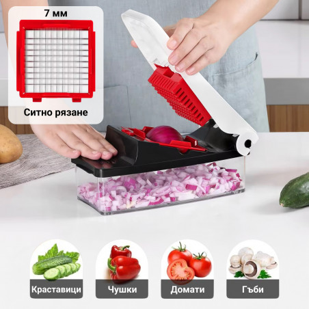Presă multifuncțională Izibizi PS-331A, 1,2 l, 2 lame, oțel inoxidabil, picioare de cauciuc, fără BPA, alb/negru