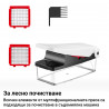 Presă multifuncțională Izibizi PS-331A, 1,2 l, 2 lame, oțel inoxidabil, picioare de cauciuc, fără BPA, alb/negru
