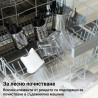 Razatoare cu manivela Izibizi PS-336A, 3 atasamente interschimbabile, Otel inoxidabil, Alb