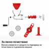 Accesoriu masina de tocat carne Izibizi PS-308M, Compatibil numai cu Izibizi PS-336A, 4 elemente, Fara baza, Fara BPA, Rosu