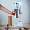 Mixer pentru frappe Oliver Voltz OV51163E, 100W, Bol otel inoxidabil 450 ml, 2 viteze, Agitator otel, Alb