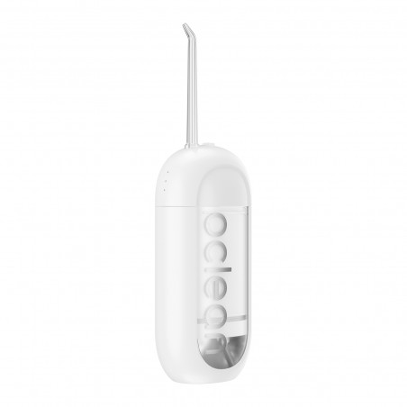 Irigator dental Oclean W10 Lite, 3 moduri, 2 duze, 1200 impulsuri/minut, Pana la 140 PSI, USB-C, Alb