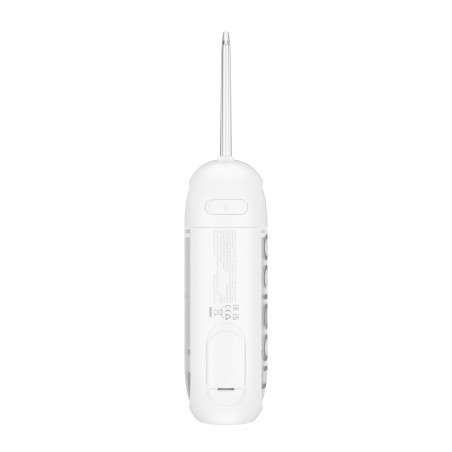 Irigator dental Oclean W10 Lite, 3 moduri, 2 duze, 1200 impulsuri/minut, Pana la 140 PSI, USB-C, Alb
