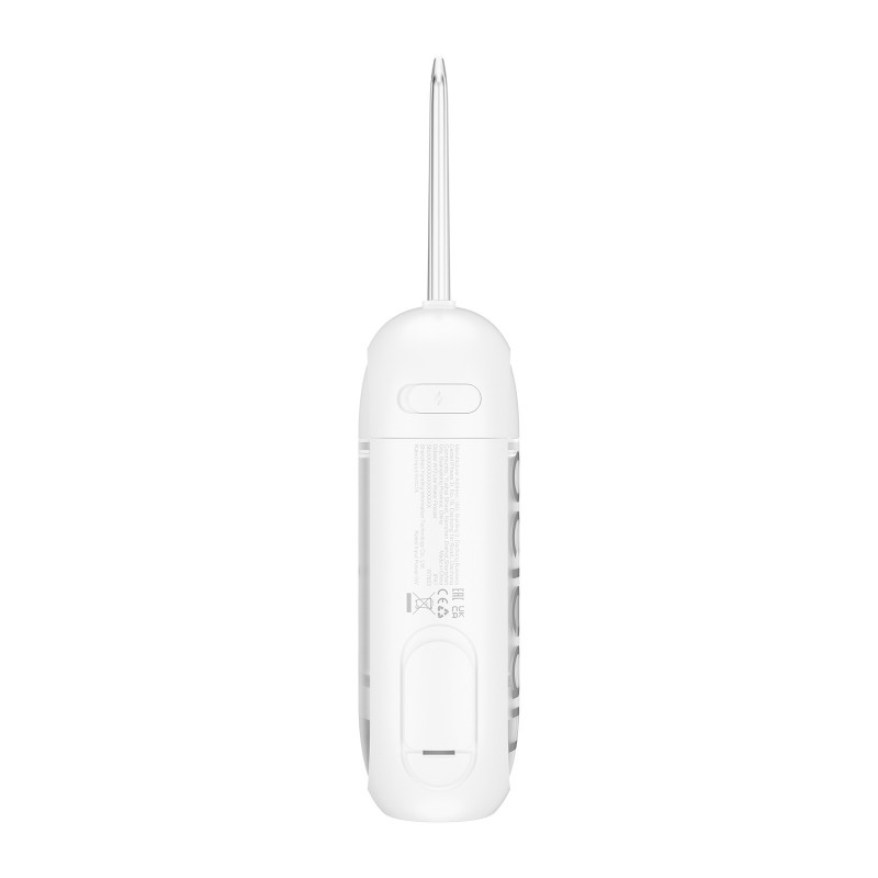 Irigator dental Oclean W10 Lite, 3 moduri, 2 duze, 1200 impulsuri/minut, Pana la 140 PSI, USB-C, Alb