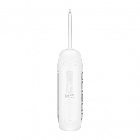 Irigator dental Oclean W10 Lite, 3 moduri, 2 duze, 1200 impulsuri/minut, Pana la 140 PSI, USB-C, Alb