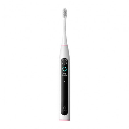 Periuta de dinti electrica Oclean X Lite, 72000 rpm, 5 moduri, Ecran tactil, Autonomie pana la 40 zile, Raportarea zonelor curatate, Gri deschis